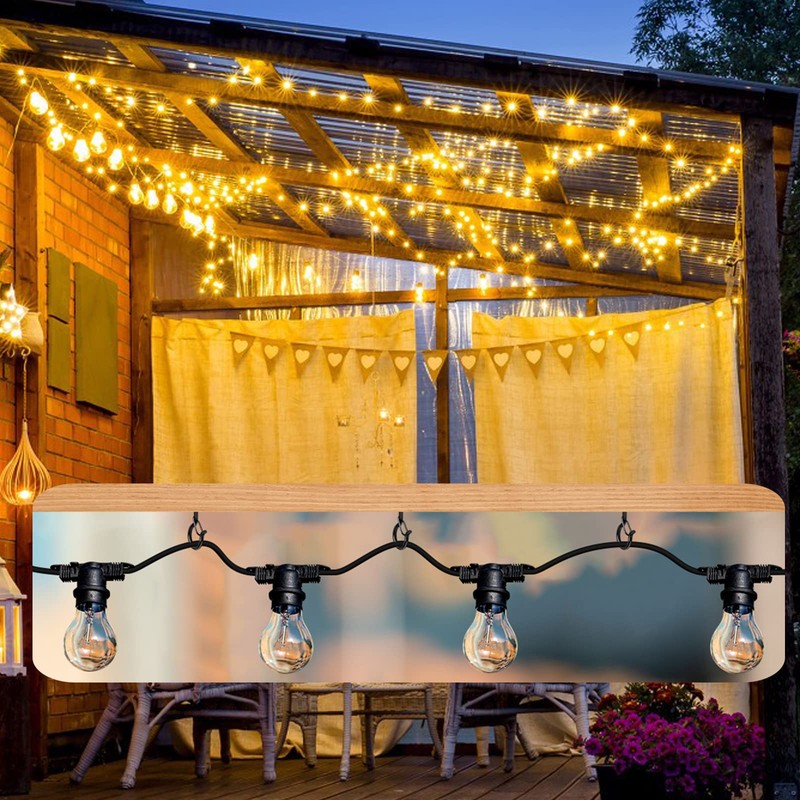 Q Hangers 100 Pack Screw-in Hooks for Outdoor String Lights,