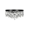Kenroy Home Cascade Crystal Glass Beaded 3 Light Flush Mount