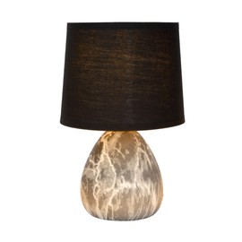 LUCIDE MARMO Table Lamp Diameter 16 cm 1 x E14 Black