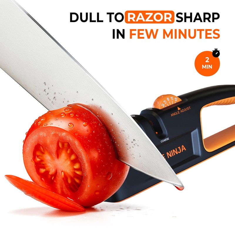 5 Precision Adjust Knife Sharpener- 3-Stage Premium Kitchen Knife Sharpener