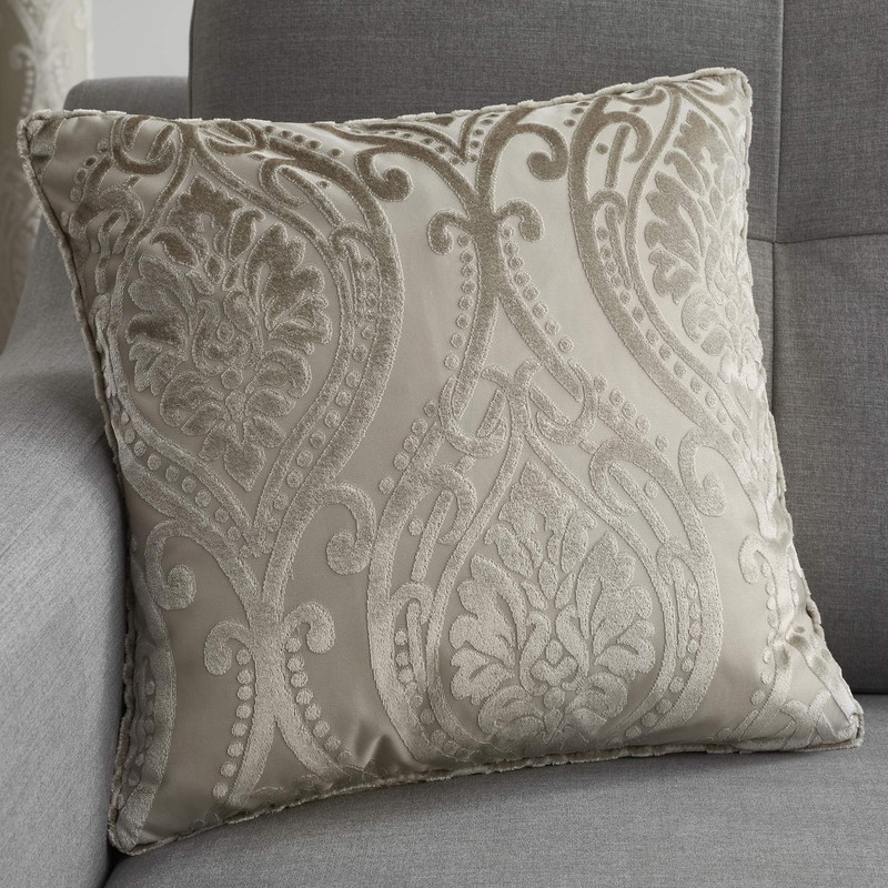 Curtina Chateau-Jaquard Cushion Cover, Polyester, Natural, 43x43cm