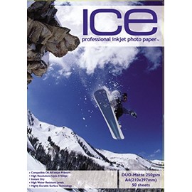 50 Sheets ICE A4 250gsm Double Sided Matt/Matte Photo Paper