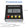 Mesee Digital LCD Protractor, Mini Digital Inclinometer Magnetic Base, Level