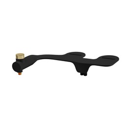 Swiss Madison Aqua Non-Electric Bidet Toilet Attachment in Matte Black with Polished Gold Hardware