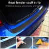 2 Pack Vehicle Rear Bumper Protector Guard Anti-Scratch Carbon Fiber
