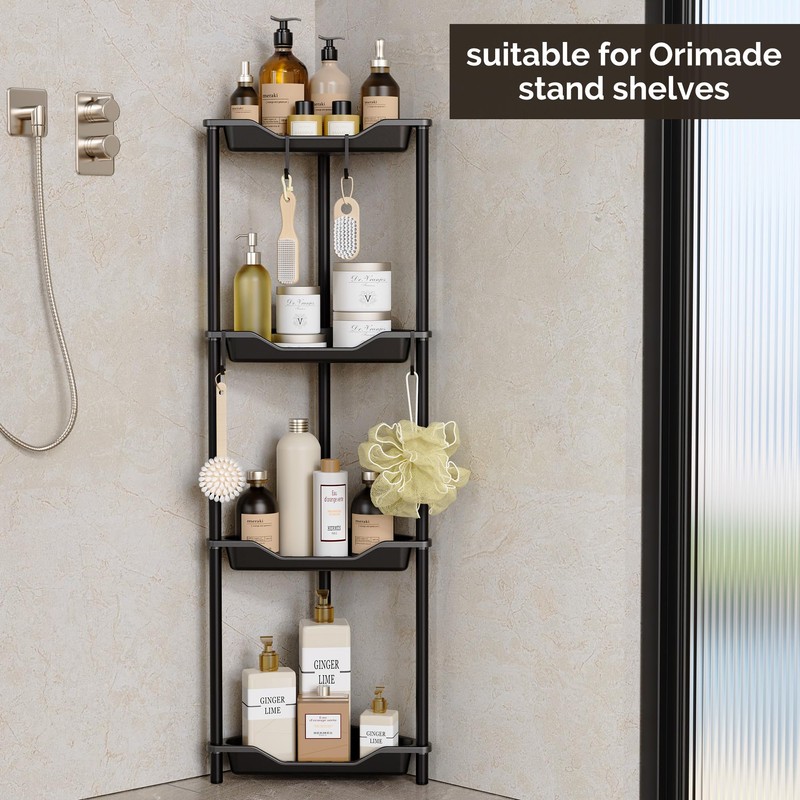 Orimade Shower Caddy Round Adhesive Replacement Stickers Shelf Basket Strips