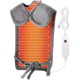 DAILYLIFE Heating Pad for Neck and Shoulders and Back, Electric Heating Pad for Back Pain Relife, 6 Heating Settings, UL Certified with Overheating Protection and Machine Washable, 26"x35", Gray