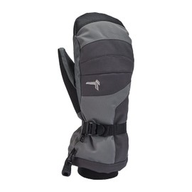 KOMBI Men's Storm Cuff Soft Warm Insulated Waterproof Breathable Comfortable Durable Winter Skiing Mittens, Gunmetal, X-Large