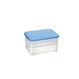 Sunware Club Cuisine Meat/Cheese Keeper Set Of 3 Transparent-Blue colour