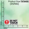 (3Pcs) Do Not Touch Anti Theft System Stickers Funny Sarcastic