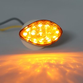 Kinstecks 1 Pair Motorcycle Side Marker Light Motorcycle Indicator LED Flush Mount Turn Signal Light Blinker Turning Lamp for Honda CBR600RR CBR1000RR CBR600F4 CBR600F4I CBR919 CBR929