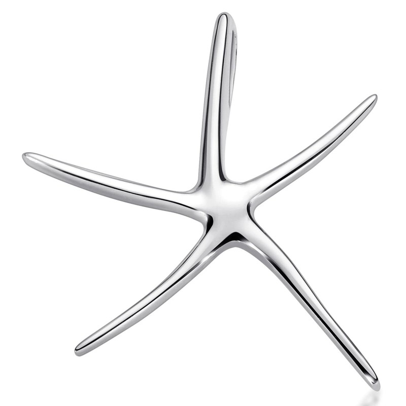 MATERIA by Matthias Wagner Starfish Pendant 925 Silver Women's Necklace