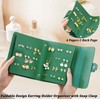 QBestry Travel Earring Holder Organizer Stud Earring Organizers and Storage