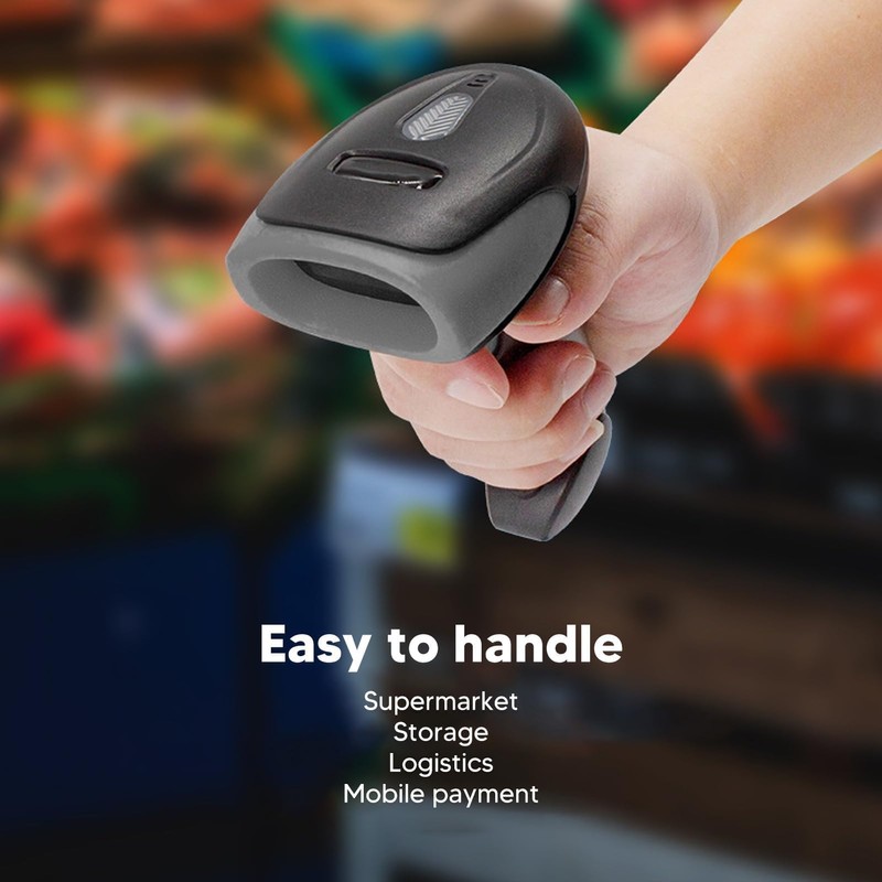 1D QR Barcode Scanner Wireless, Handhold Bar Code Scanner, Code