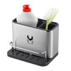 Home Vista Kitchen Sink Caddy with Removable Drip-Steel Sink Tidy