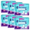 Because Overnight Incontinence Pads for Women – Moderate-to-Heavy Absorbency for