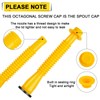 Godboy Gas Can Spout Replacement, Gas Can Nozzle, (5 Kit-Yellow)