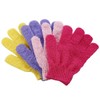 Healvian 24pcs Exfoliating Body Massage Gloves Five Fingers Shower Mitts