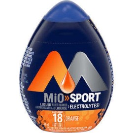 MiO Sport Orange Electrolyte Liquid Water Enhancer, 48mL/1.6 fl. oz.,
