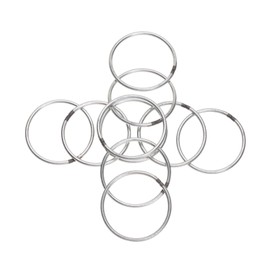 Mormchlots 10Pcs 50mm / 2" Silver Metal Rings, Unfinished Round Rings, Floral Macrame Hoops, Macrame Supplies for DIY Crafts, Dream Catchers