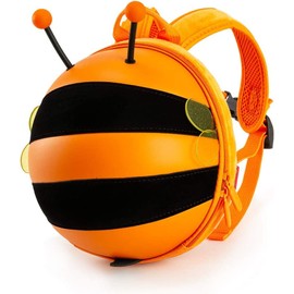 Super Cute Toddler Safety Harness Backpack with Leash for Baby Boys and Girls (Orange)