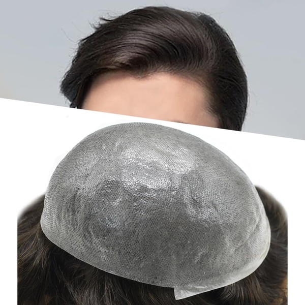Healthlif Toupee for Men Real Human Hair Replacement System Ultra