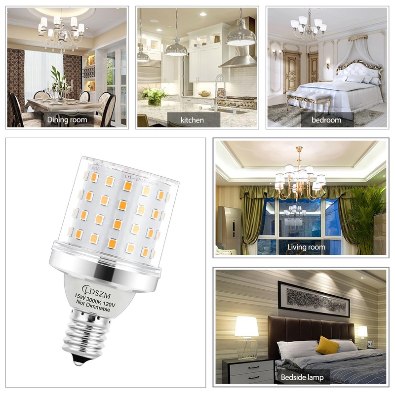 E17 Super Bright LED Bulb,15W Intermediate E17 Base LED G14