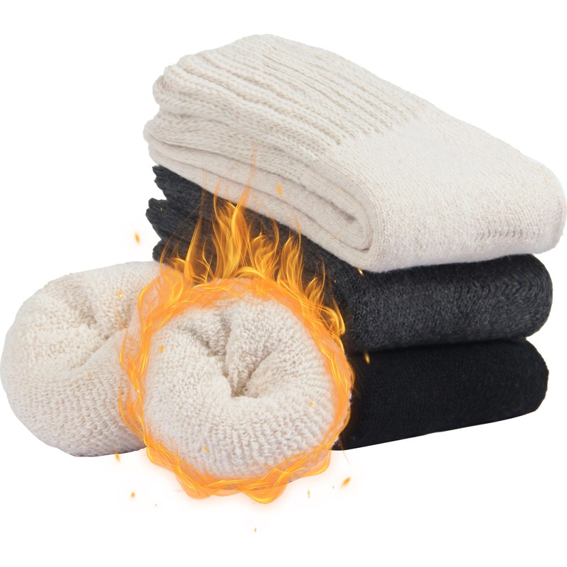 BomKinta Boot Socks for Women Winter Solid Thick Socks Soft
