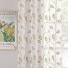 MIULEE Voile Curtains with Eyelets, Panel Curtain for Home, Living