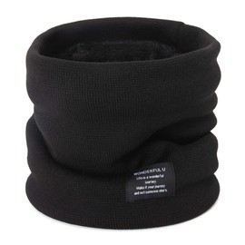SINNPURU Neck Warmer, Men's, Women's, Lightweight, Neck Guard, Neck Wrap, Fleece Lined, Fluffy, Winter, Commuting to Work, School, Skiing, Stylish, Cold Protection, Windproof, Unisex, Snood Scarf, 9