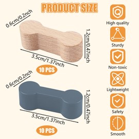 Pack of 20 Track Connectors Wooden Railway Connectors, Rail Connection Wood Track, Rail Connectors Wooden Railway, Wooden Rail Adapter Connectors, Rail Connectors