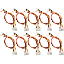 Audiofan XH Connector 5Pin Terminal 0.1 inch (2.54 mm) with Cable (Approx. 0.2 m) 10 Piece Set