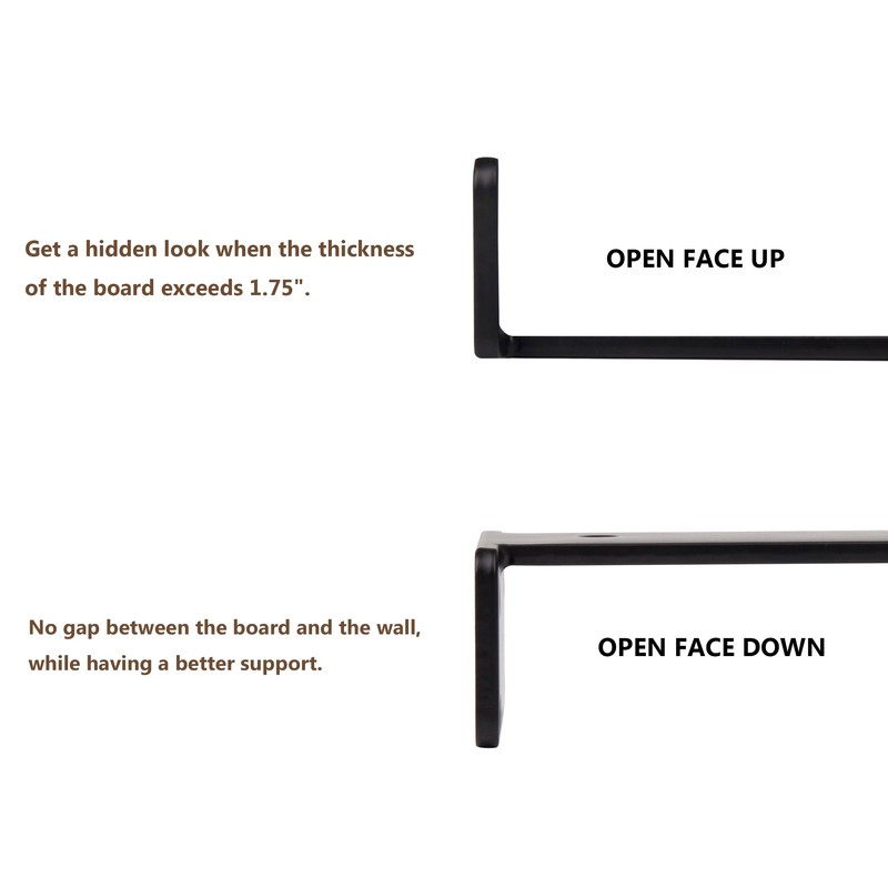 NEODROP 12 Pack 6 Inch Floating Shelf Brackets, Heavy Duty