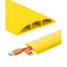 Bates- Floor Cord Cover, 10 ft Cable Cover, Yellow Extension Cord Cover Floor, Cord Protector, Floor Cable Cover, Cord Hider Floor, Cable Cover Floor, Cable Floor Cover, Cable Covers for Cords
