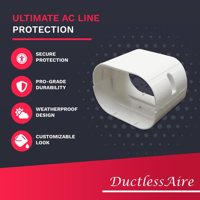 DuctlessAire Mini Split Line Set Cover - Lineset Covers for