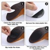 Molain Non-Slip Shoe Pads, Black, 4 Pairs, Self-Adhesive Rubber Sole