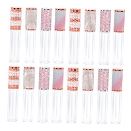 BIUDECO DIY Lip Gloss Bottles Set of 20 5ml Empty Lip Gloss Tubes Abs Material Rhinestone Bottles Travel Size