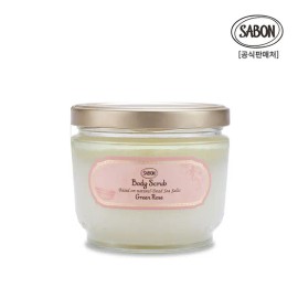 SABON 바디스크럽 그린로즈 600g +우드스쿱 증정 Green Rose Body Scrub 600g + Free Wooden Scoop