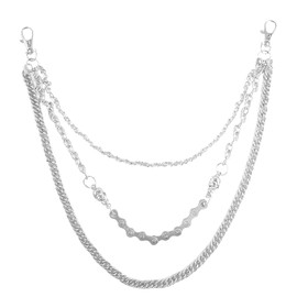 Jeans Chains, Pants Chain for Men Women, Pants Chain, Biker Skull Chain Wallet, Long Cool EMO Punk Trousers Pocket Belt Key Chains for Hip Hop Rock Jean Gothic, Biker Trouser Chain Accessory