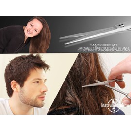 Hairdressing Scissors from Solingen Hairdressing Scissors with Sharp Cut and One-Sided Micro Teeth Made in Germany Hair Cutting Scissors Made of Stainless Steel for a Perfect Haircut (15.24 cm)