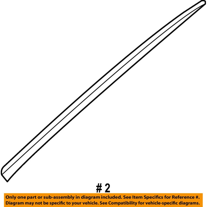 Kia 2016 to 2020 Sorento Front Windshield Pillar Molding Passenger