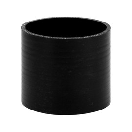 X AUTOHAUX Straight Coupler Silicone Hose 80mm/3.15" ID 2.99" Length 0 Degree Universal Car Silicone Hose Coolant Hose 3-Ply 4mm Thickness Air Intake/Turbo/Intercooler Piping Tube Black 1 Pcs