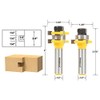 YONICO Router Bits Tongue & Groove Set 3/4-Inch 2 Bit