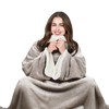 Tirrinia Sherpa Wearable Blanket Ultra Soft Comfy Warm Plush Full