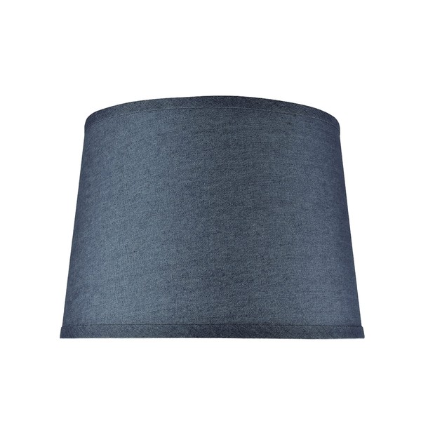 Aspen Creative 32306, Transitional Hardback Empire Shaped Spider Construction Lamp Shade in Washing Blue, 14" wide (12" x 14" x 10")