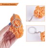 WEWAYSMILE 4 Pcs Food Bracelet Keychain Chicken Wing Keychain for