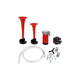 Megatronix AH2 12V 118db Dual Trumpet Freight Train Tone Air Horn with Compressor