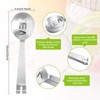 Tea Bag Squeezer Tongs Stainless Steel Spoon for Bags Silver