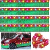 Crowye 8 Pcs LED Christmas Float Decorations with Foil Fringe