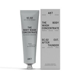 Akt Gel De Ducha Concentrado 100 Ml, Gel De Ducha Natural Con Prebióticos Que Equilibran La Piel, Gel De Ducha Para Mujeres Y Hombres, Con Escualano De Oliva Y Vitamina E, Sc.02 After Thunder, Para To